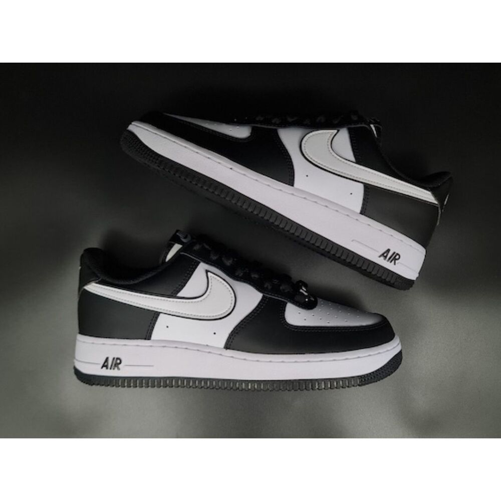 Nike Air Force 1 Low '07. White Swoosh Panda. SIZE 10.5 - DV0788-001